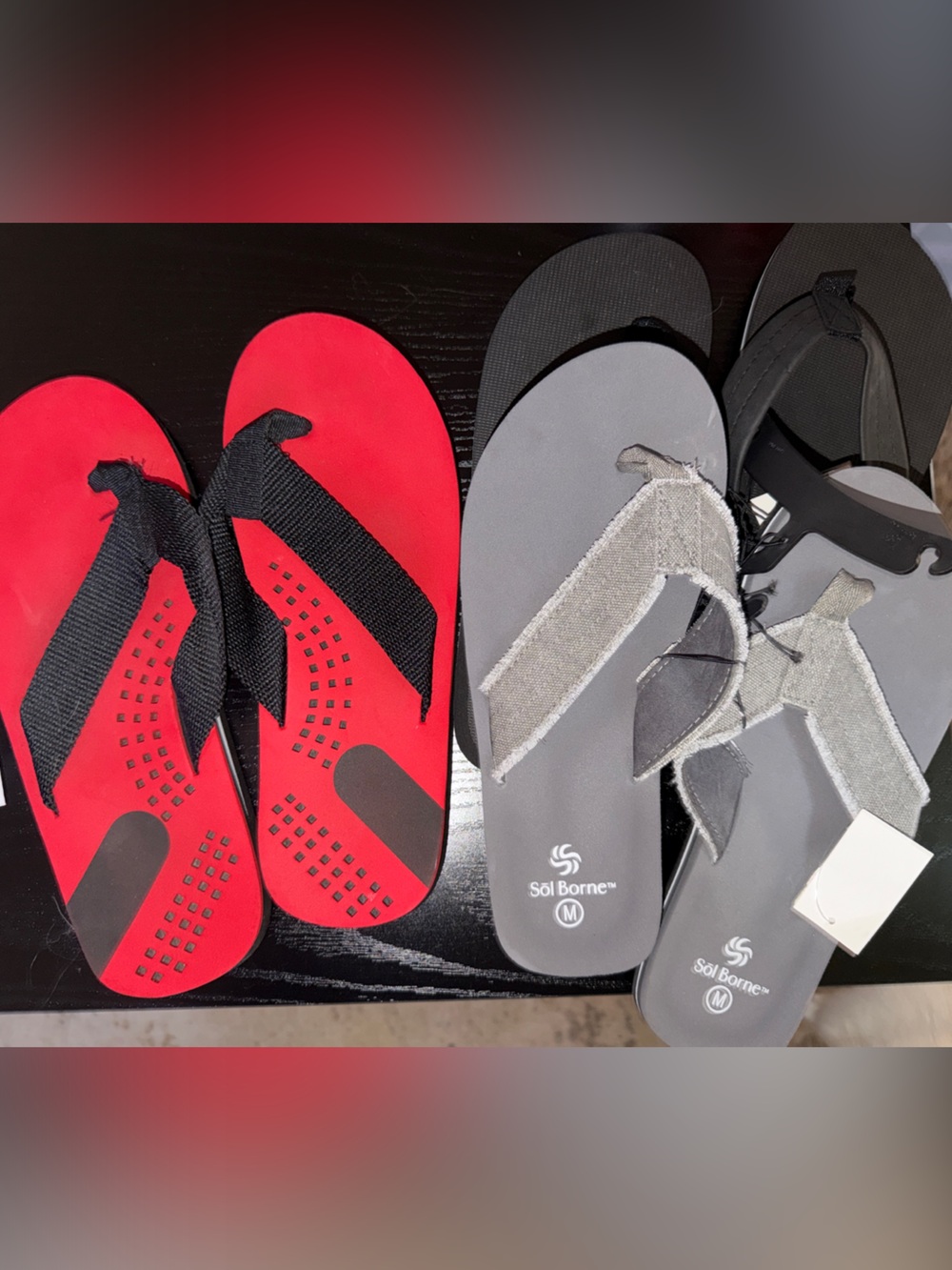 Men's Flip Flop Thong Sandals - 3 Pairs - NWT
